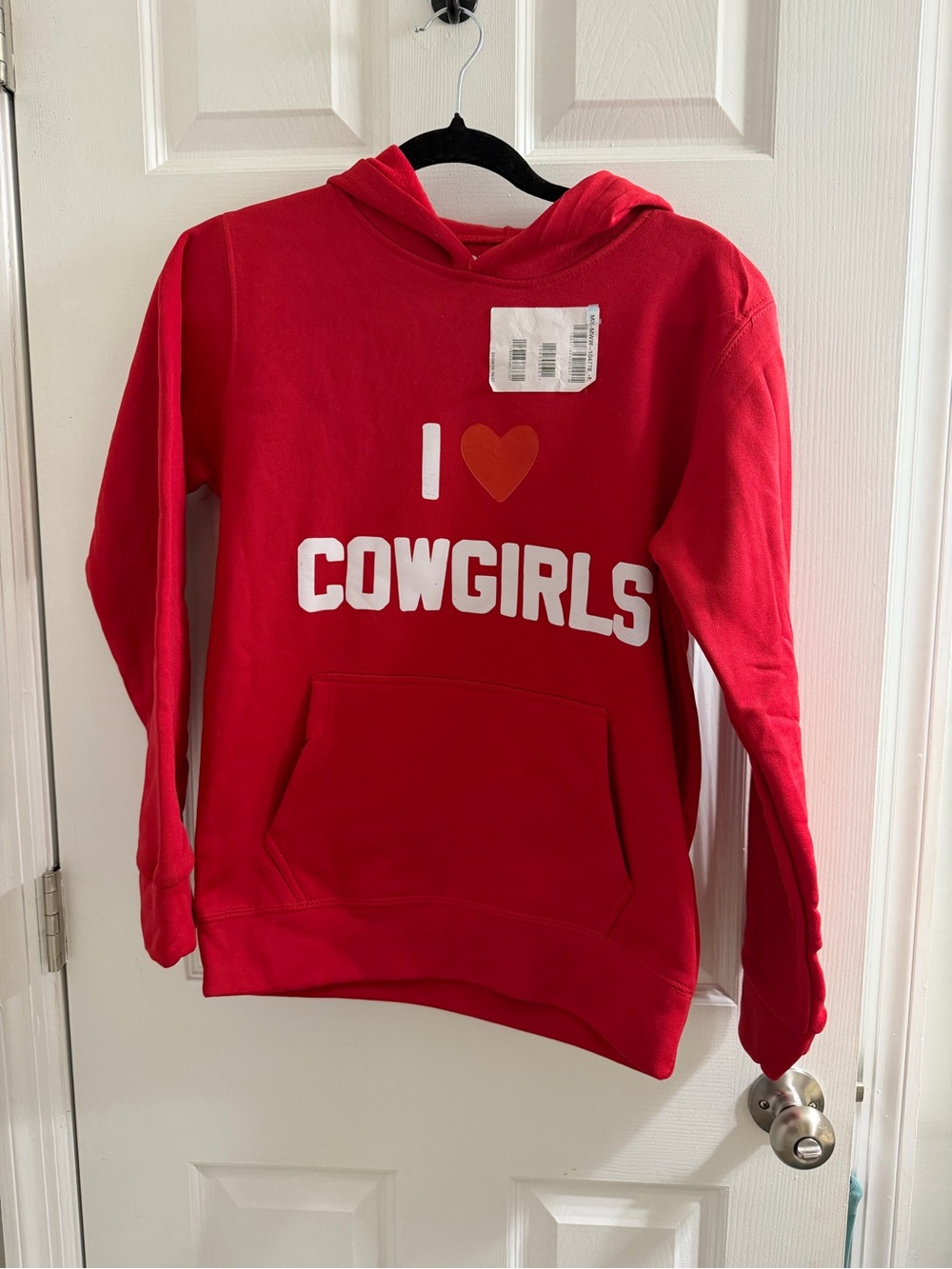 Morgan Wallen Red "I ♥ Cowgirls"  Hoodie Heart Medium M